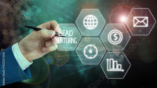 Handwriting text Lead Nurturing. Conceptual photo method of building a relationship with potential customers