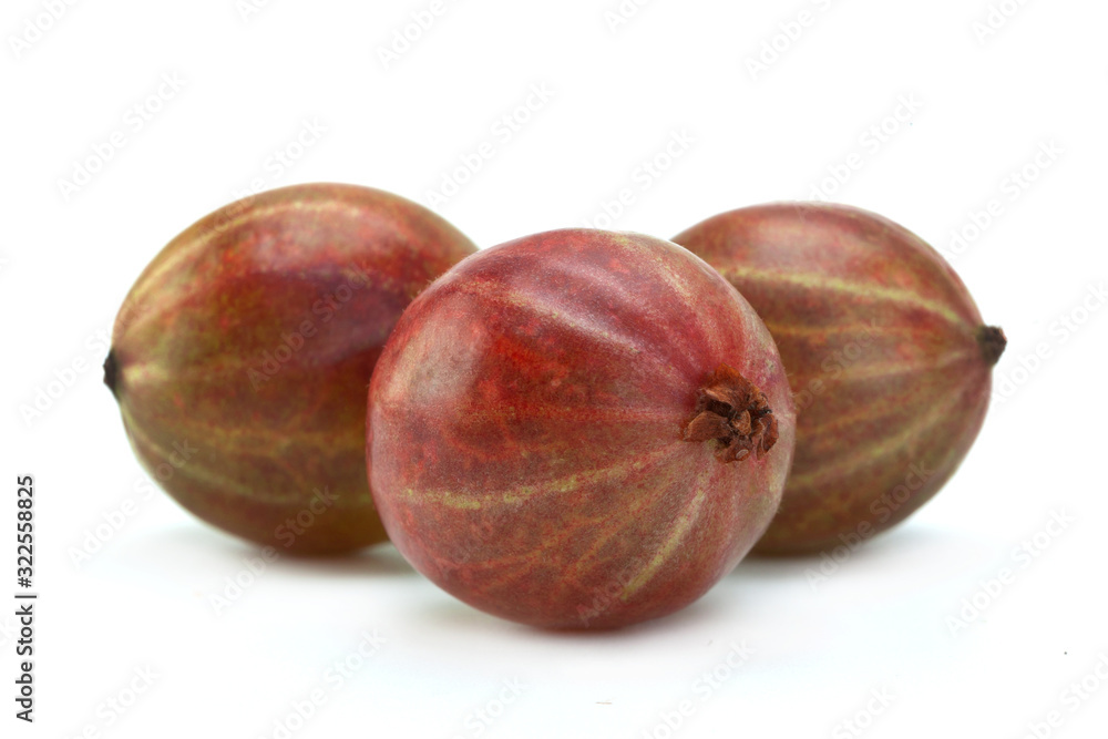 Red gooseberry closeup Red gooseberry closeup