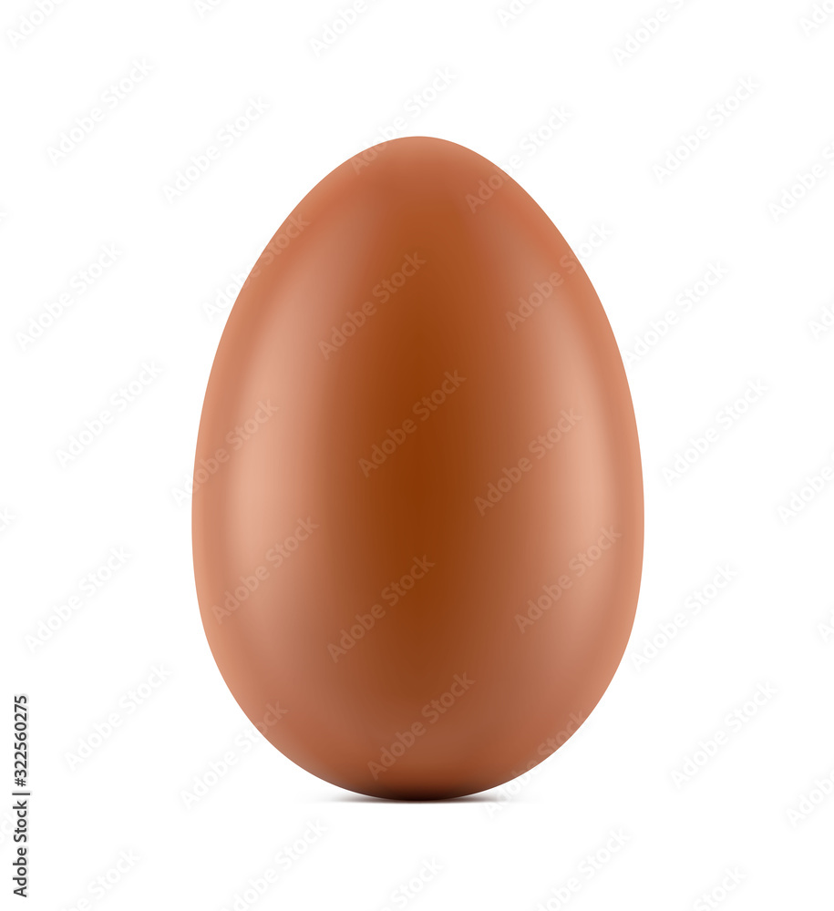 Chocolate easter egg isolated on white background. Vector illustration. Ready for your design. EPS10. Chocolate easter egg isolated on white background. Vector illustration. Ready for your design. EPS10.