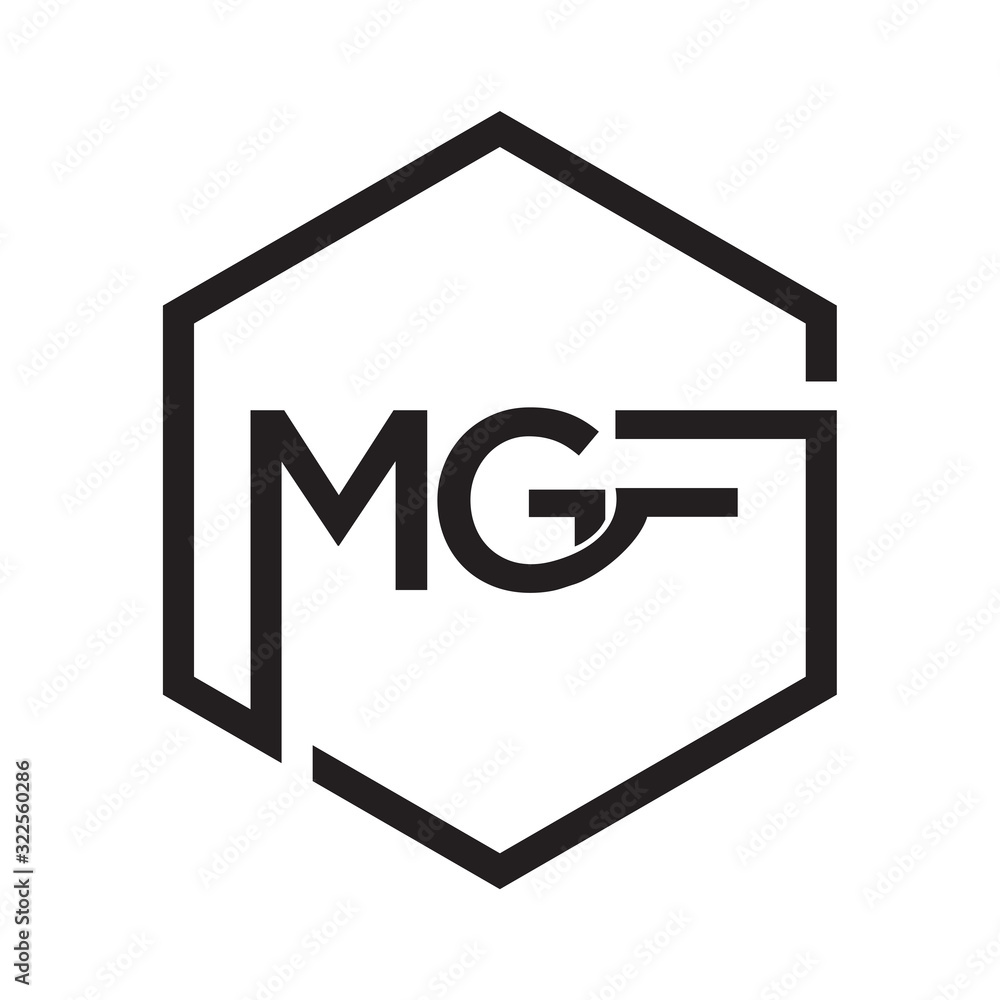 MGF geometric abstact logo design MGF geometric abstact logo design