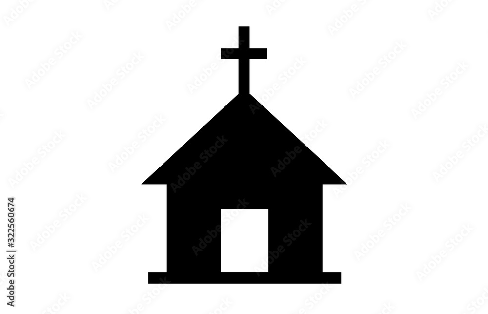 A vector illustration of a church A vector illustration of a church