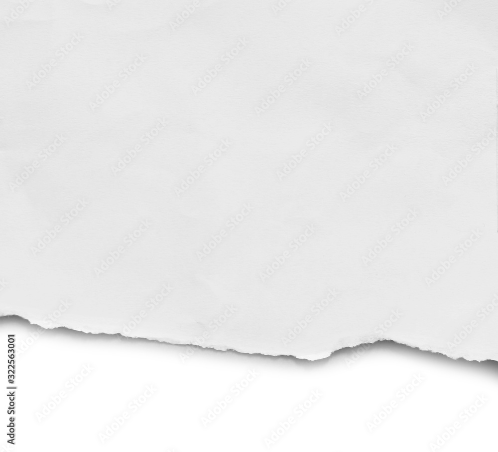 ripped paper isolated on white background with copy space for text ripped paper isolated on white background with copy space for text