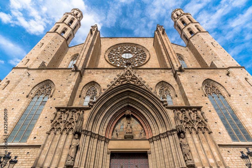 Santa Maria Del Mar. Barcelona, Catalonia, Spain Santa Maria Del Mar. Barcelona, Catalonia, Spain