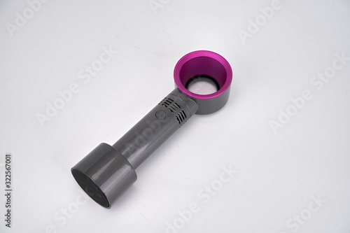 Fotografía Black Air Multiplier in white background, it can make the air more fresh and coo