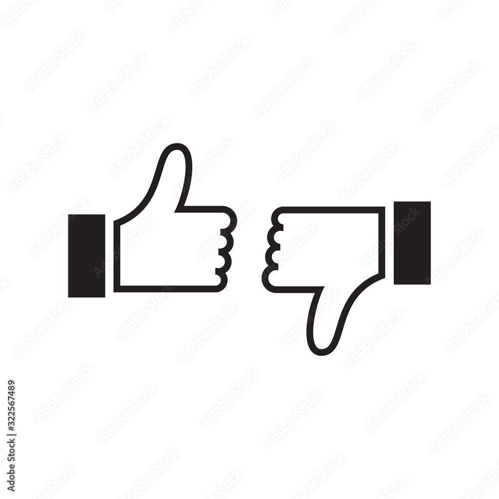 hand thumb icon design vector logo vector EPS10 hand thumb icon design vector logo vector EPS10