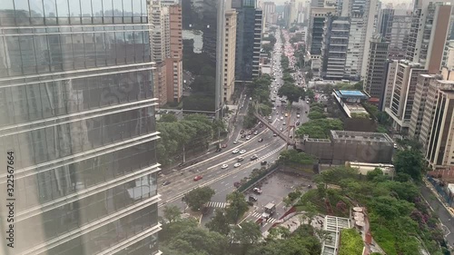 São Paulo, Brazil, February 25, 2020: Video of a beautiful architectural project for a skyscraper, one of the tallest in the country in a privileged financial region