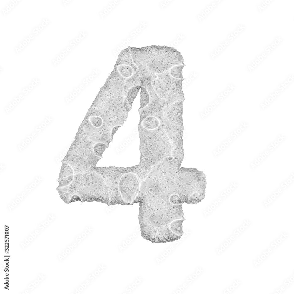 Moon stylized number Moon stylized number