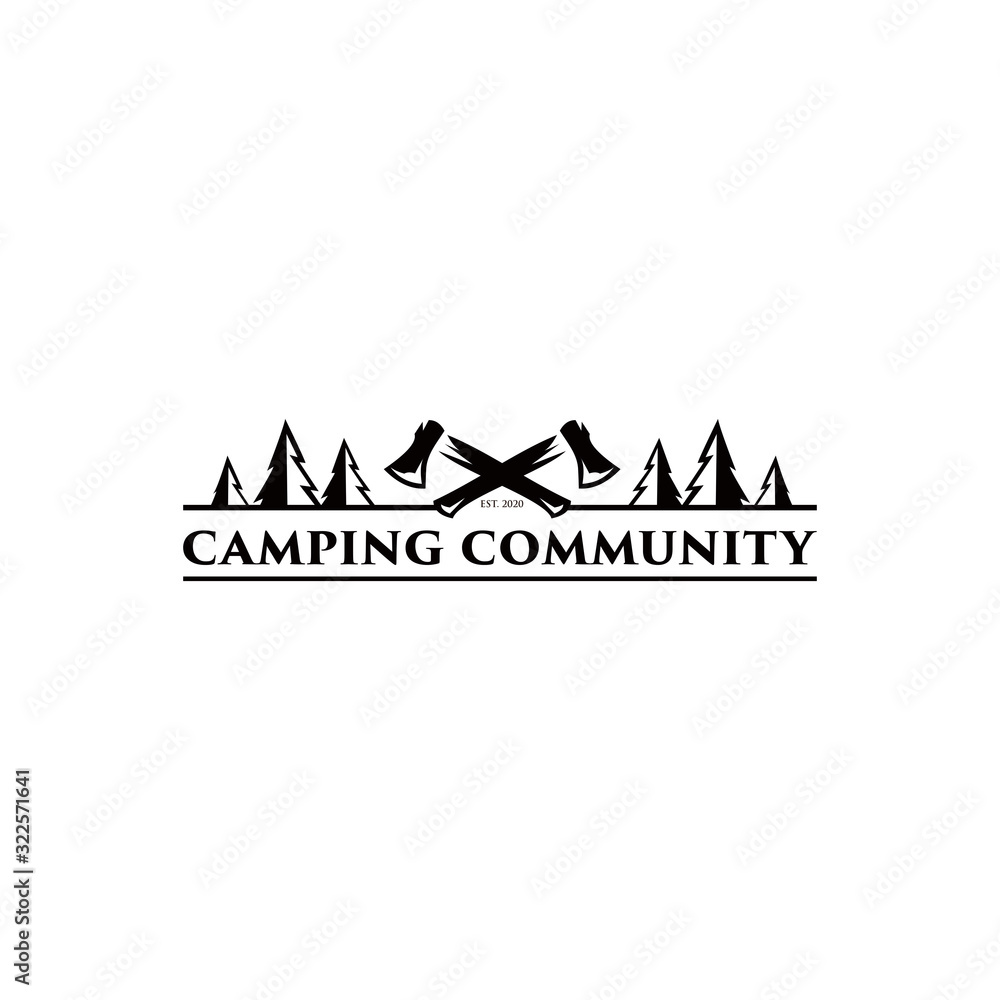 camping community logo for inspiration