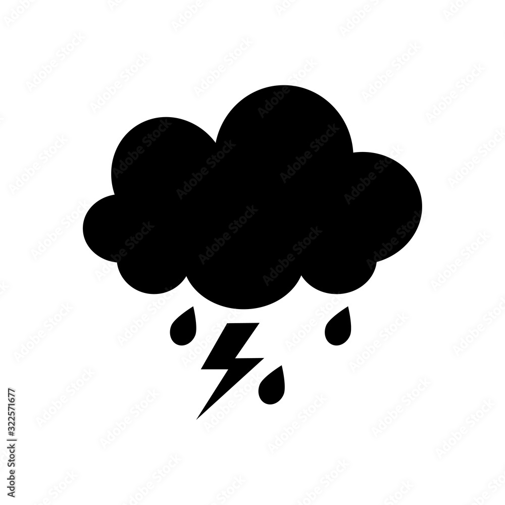 thunderstorm icon design vector logo template EPS 10 thunderstorm icon design vector logo template EPS 10