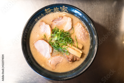 TOKYO, JAPAN - March 28, 2019: Mutekiya Special Roasted Pork Fil