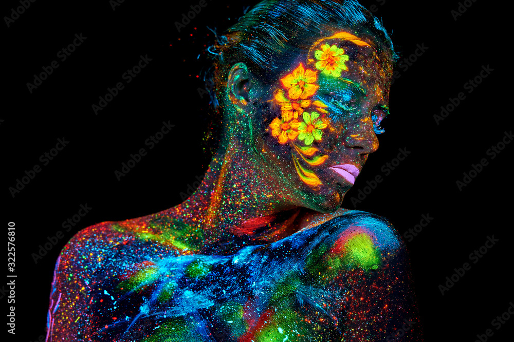 Body Art UV Fluorescent Paint -   Fluorescent paint, Body art, Painting