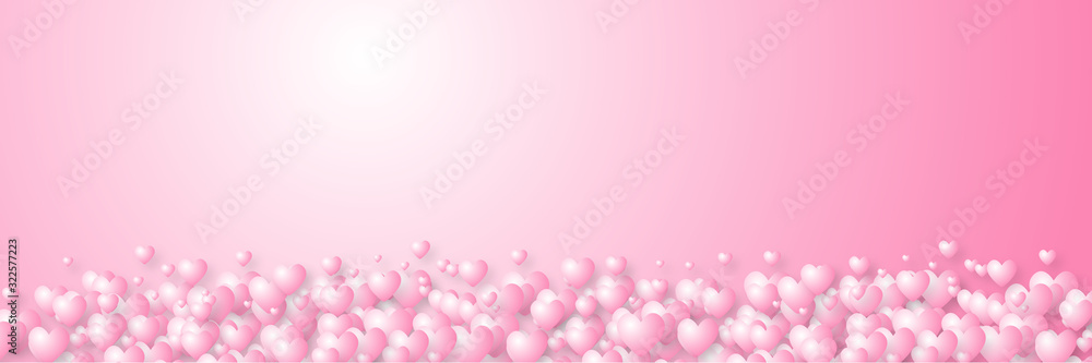 Pink love heart shape abstract background. Pink love heart shape abstract background.