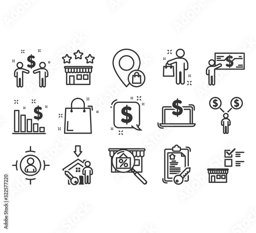 Buyer icons set. 