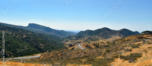the road between Amioun and Arz , Lebanon, panoramic view, Mount Lebanon