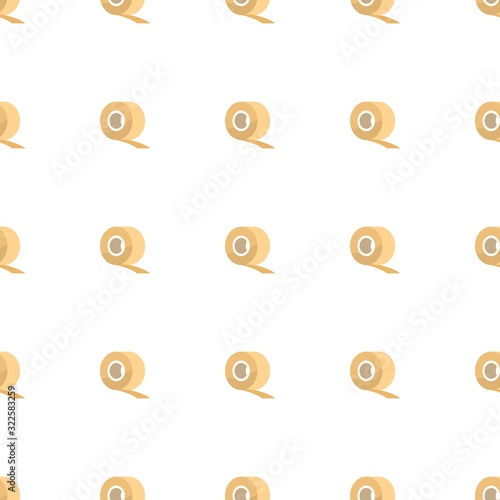Scotch tape icon pattern seamless isolated on white background