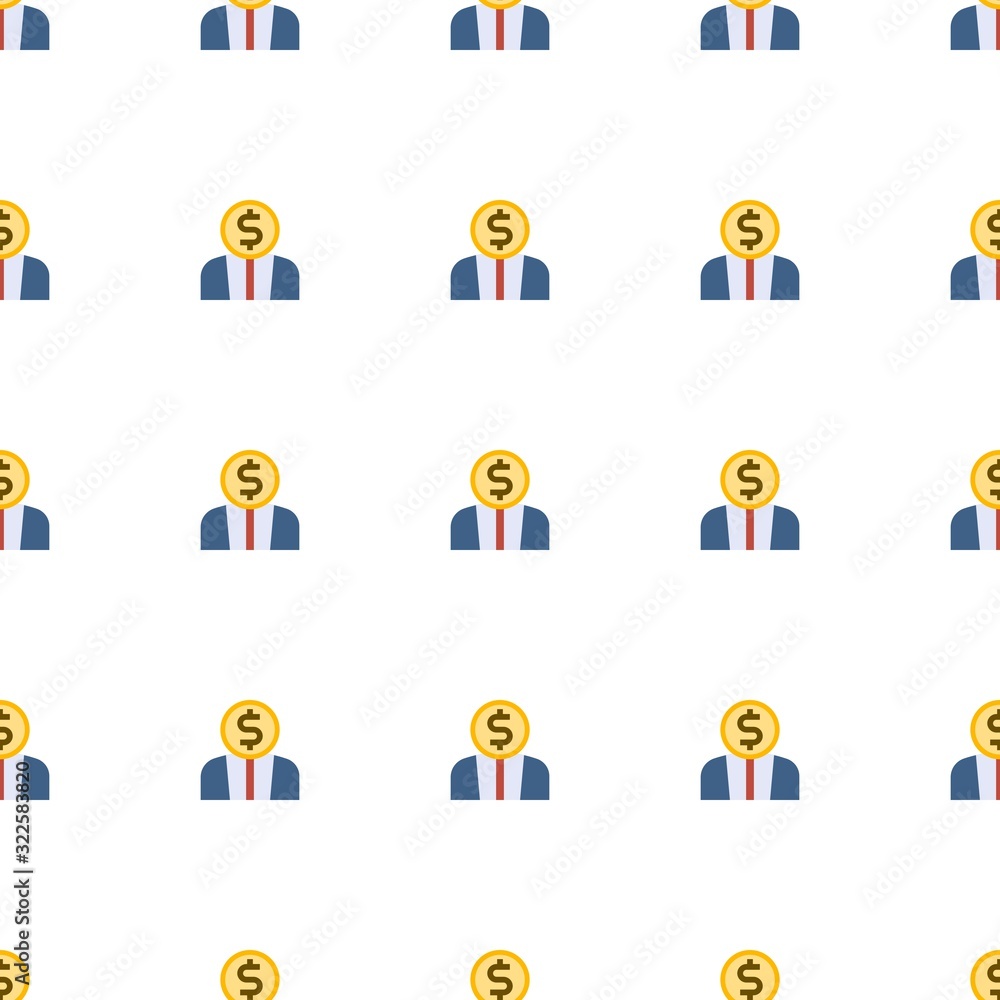 Entrepreneurship icon pattern seamless isolated on white background Entrepreneurship icon pattern seamless isolated on white background