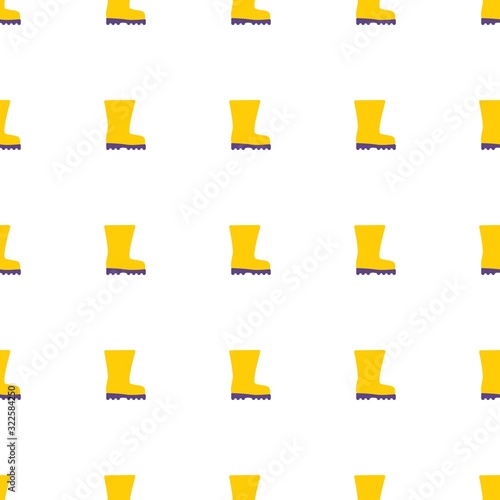 Rubber boots icon pattern seamless isolated on white background
