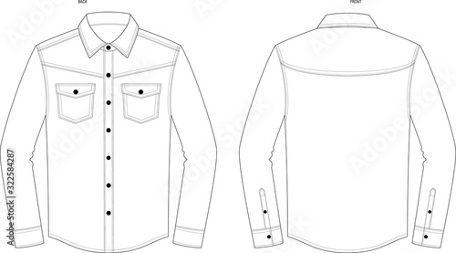 Round Neck shirt long and short sleeve black and white