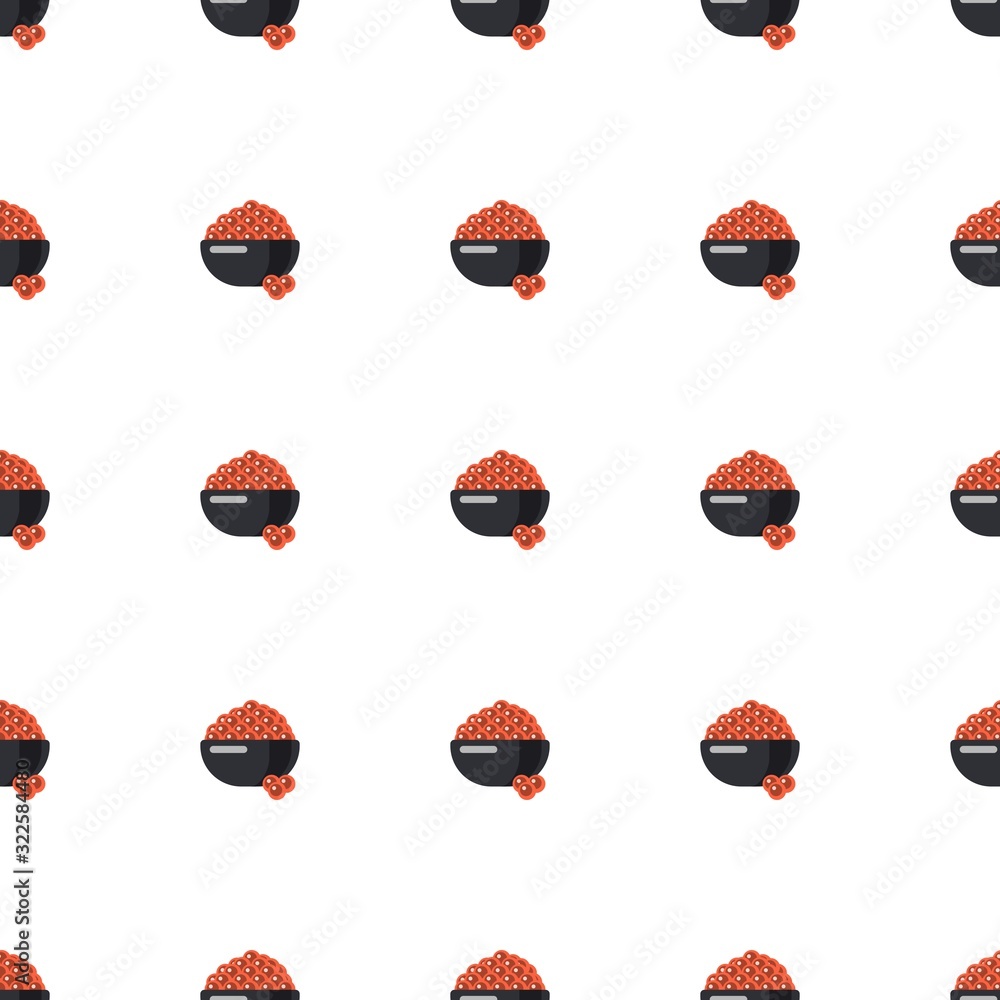 caviar icon pattern seamless isolated on white background