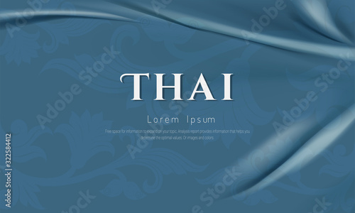 Luxury pattern, Thai pattern traditional concept The Arts of Thailan.