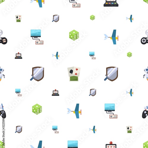 game icons pattern seamless