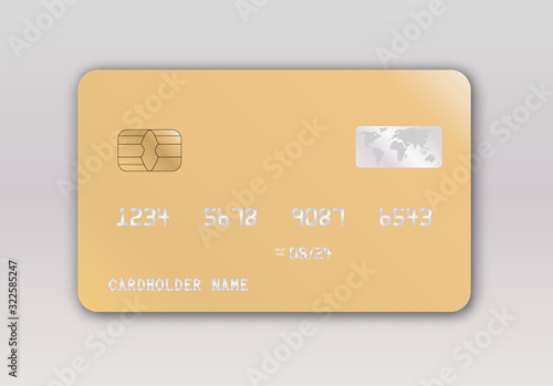 Realistic detailed gold