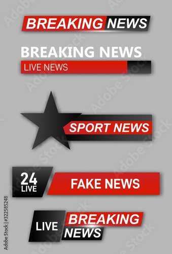 TV News Bars Set 