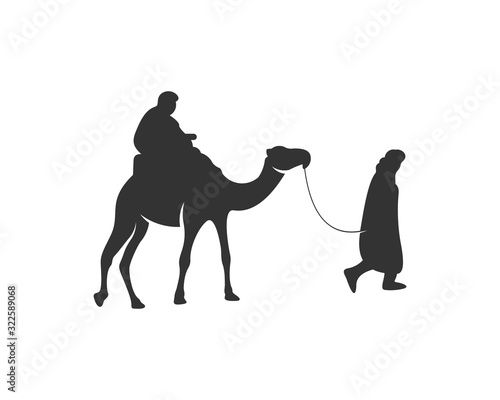 Camel logo vector, Animal graphic, Camel design Template illustration