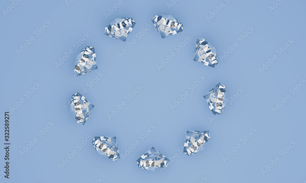 ダイヤモンドフレーム3DCG画像背景