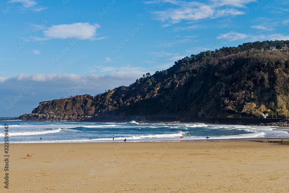 San Sebastian coastal city in Basque Country, Spain