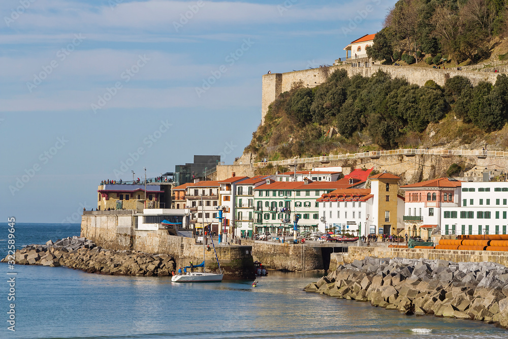 San Sebastian coastal city in Basque Country, Spain
