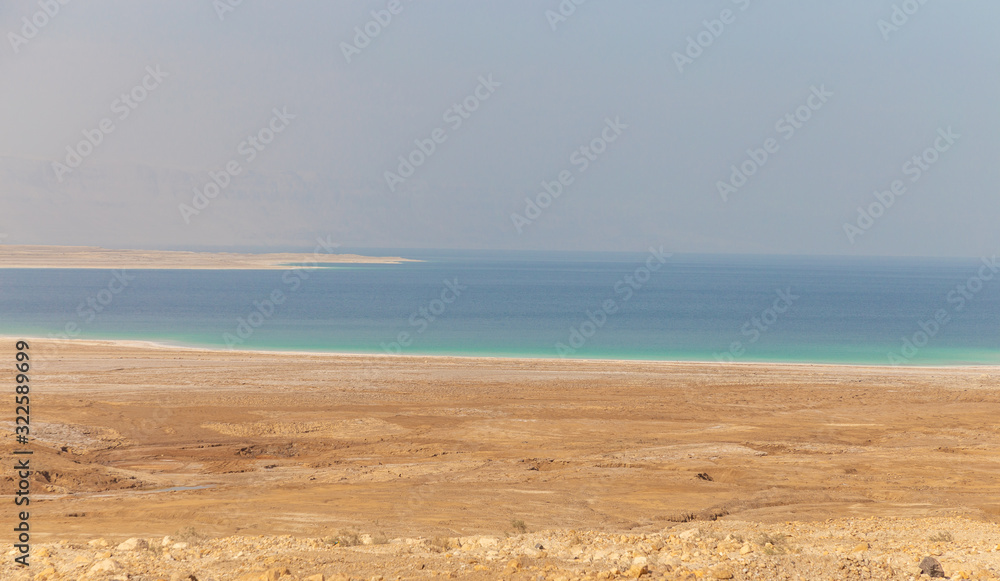 The eastern shore of the Dead sea. Jordan. The eastern shore of the Dead sea. Jordan.