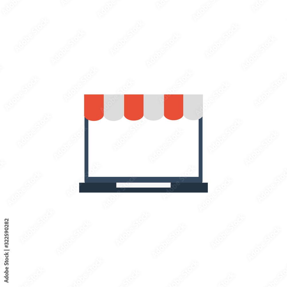 open laptop with tent on white background open laptop with tent on white background