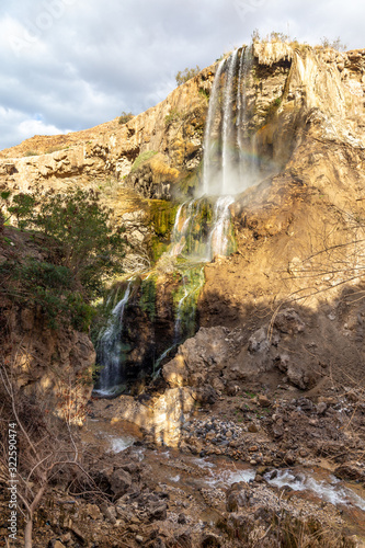 Hammamat Ma'in hot springs, Jordan. Hot springs are located in the mountains near the Dead sea photo