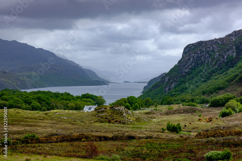 Loch Maree lookng towards Tollie Bay nr Gairloch Wester Ross Highland Scotland photo