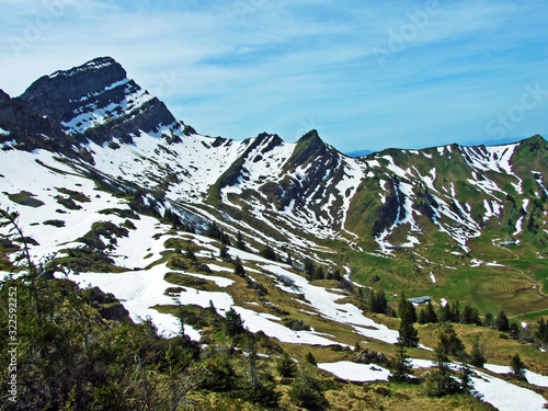 Speermürli (Speermurli or Speermuerli) Alpine Peak above the Ijental Valley and in the Obertoggenburg region, Nesslau - Canton of St. Gallen, Switzerland photo