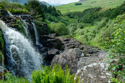 The Loup of Fintry Waterfall Fintry Stirlingshire Scotland photo