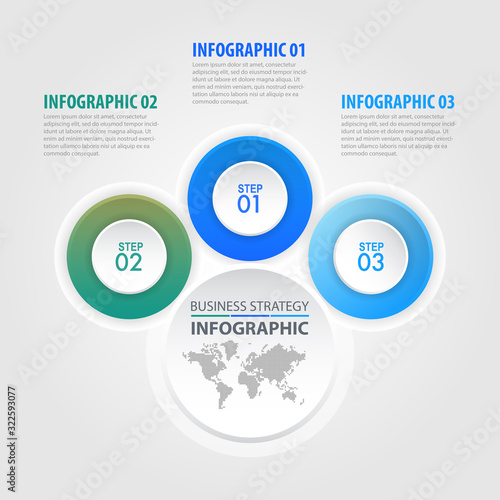 Business Infographics design elements template graphic illustration. Vector eps10.
