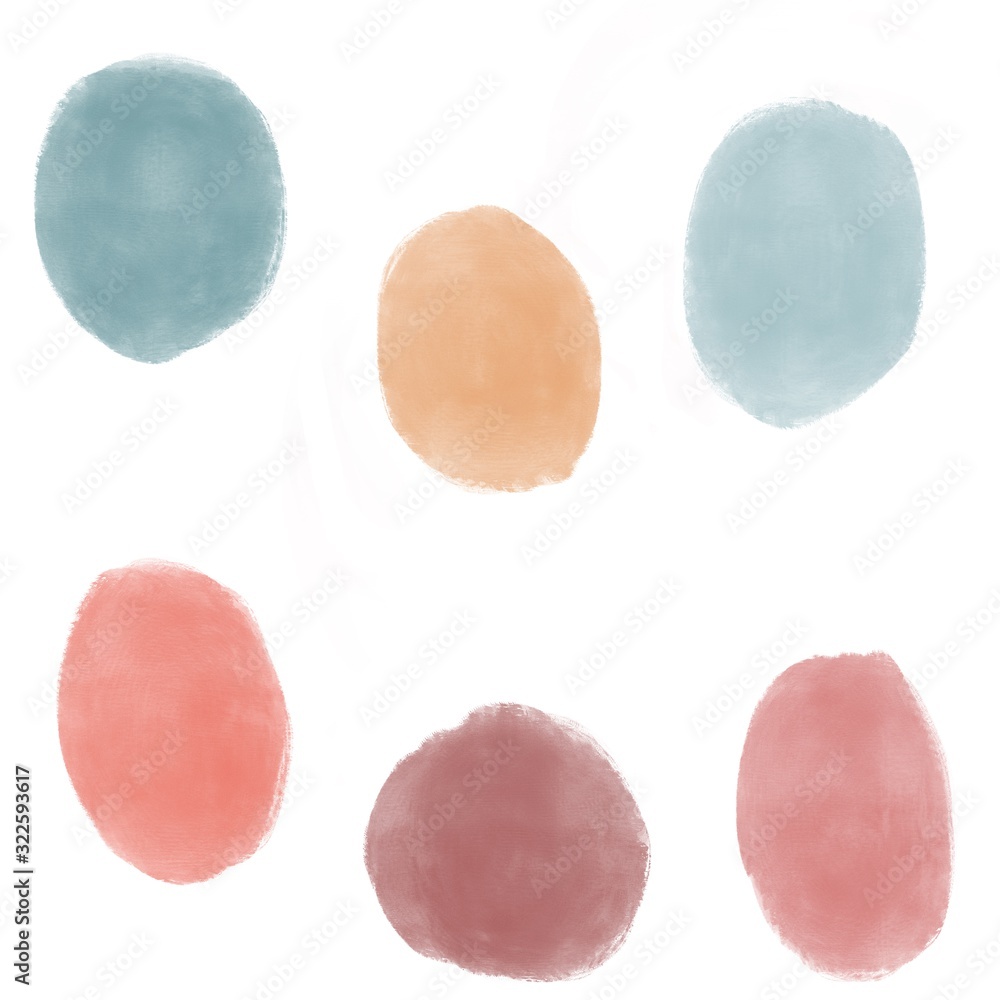 abstract watercolor painted circles seamless pattern background illustration abstract watercolor painted circles seamless pattern background illustration