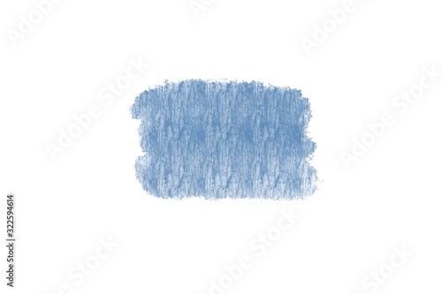 blue paint brush isolated on white background