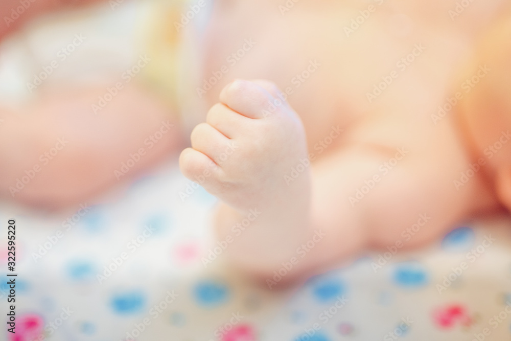 Close-up of baby's hand. Shallow depth of field. Close-up of baby's hand. Shallow depth of field.