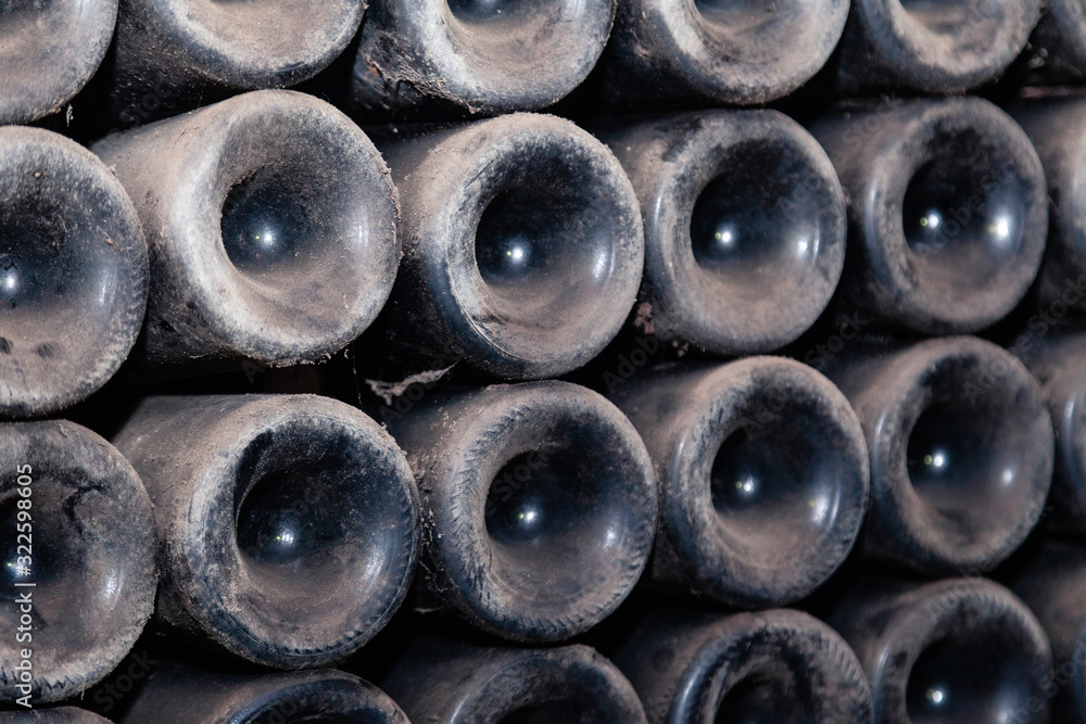 pattern from bottoms of dusty wine bottles pattern from bottoms of dusty wine bottles