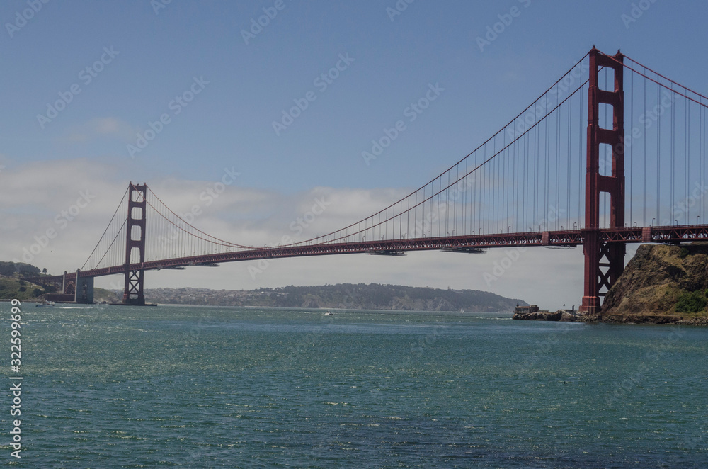 San Francisco, USA, June 27th: Golden Gate Bridge in a sunny day