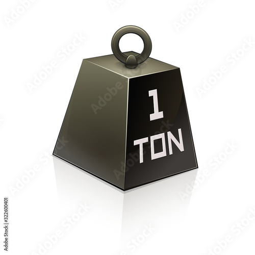Poids d'une tonne (reflet)