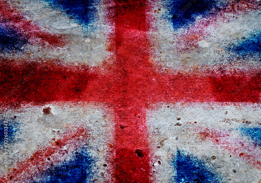 grunge union flag