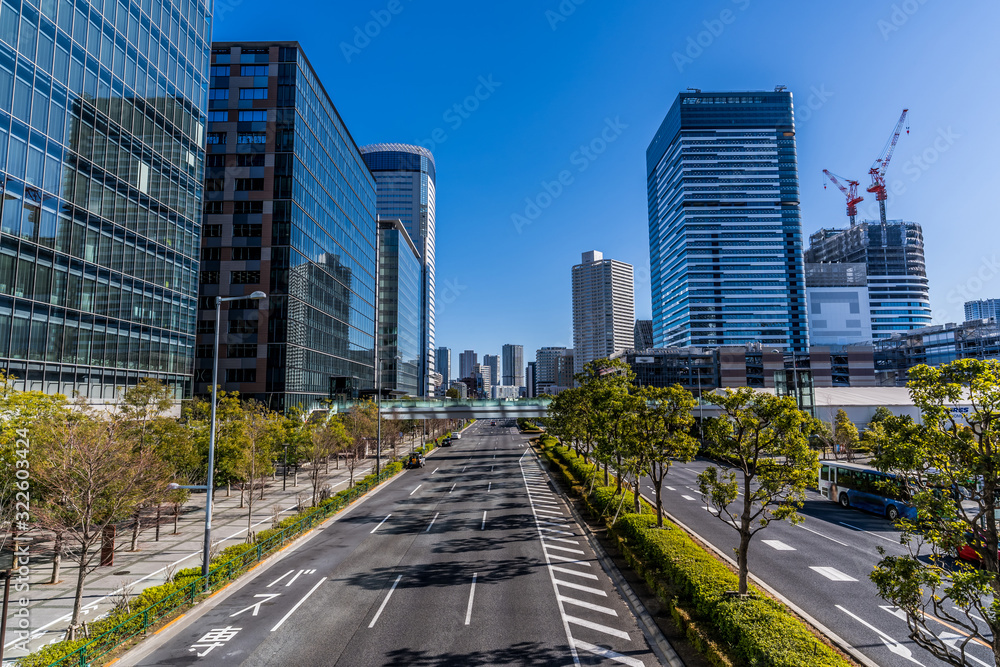 Fototapeta premium 東京 豊洲の風景 ~ Tokyo Toyosu Bayside ~