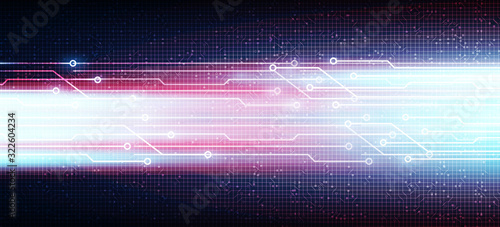 Speed Technology Line on Circuit Microchip Background,Hi-tech Digital and Internet Concept design,Free Space For text in put,Vector illustration.
