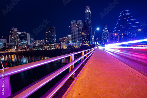 Downtown Austin sits on the banks of Lady Bird Lake. 