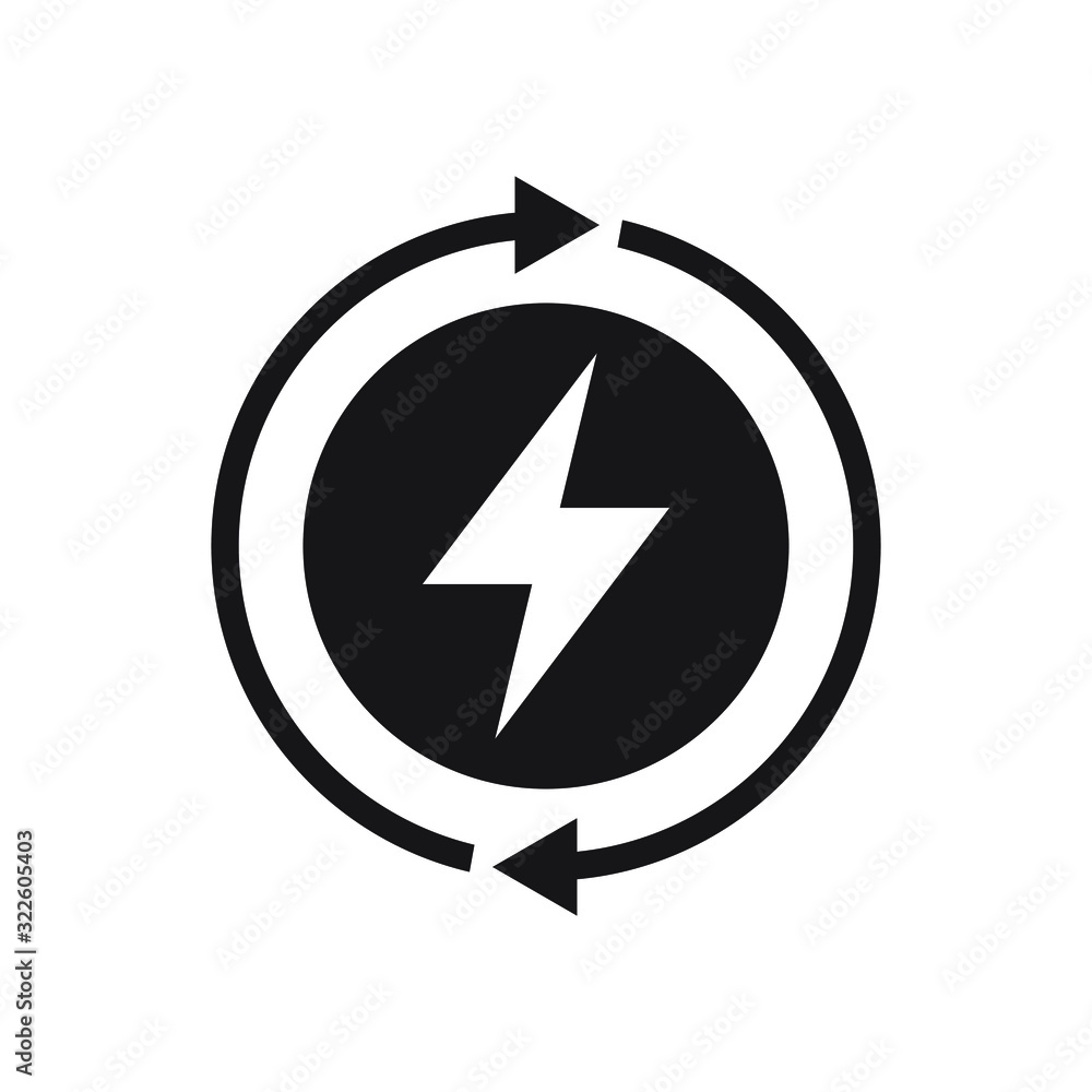 Renewable energy vector icon illustration Renewable energy vector icon illustration