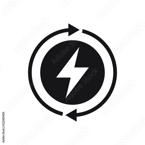 Renewable energy vector icon illustration